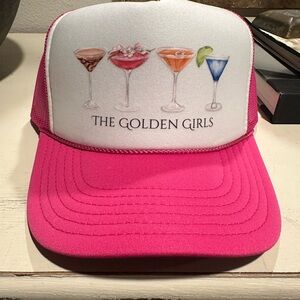 Pink Trucker Hat with The Golden Girls Design